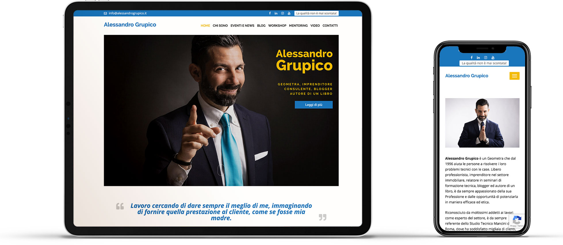 Sito Web Responsive Alessandro Grupico Sito Web Responsive Alessandro Grupico