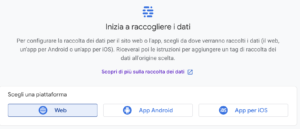 Opzioni Raccolta Dati Google Analytics