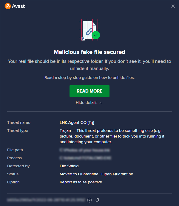 Segnalare un sito falso positivo tramite l'antivirus Avast