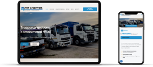 Versione mobile del sito web di CST. Logistica a Roma