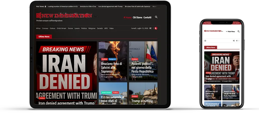 newimmigration.eu versione mobile simulazione della versione responsive del sito newimmigration.eu