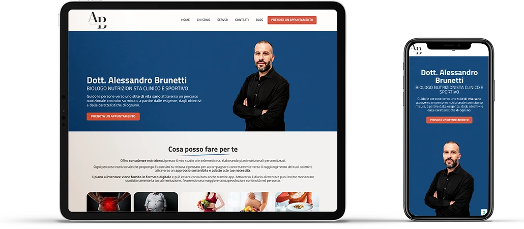 Mobile Sito brunettinutrizione.it